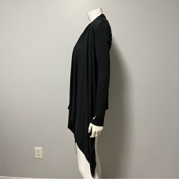 Lululemon Dark Grey Cashmere Blend Express Yourself Open Drape Cardigan size 4 - Picture 5 of 8
